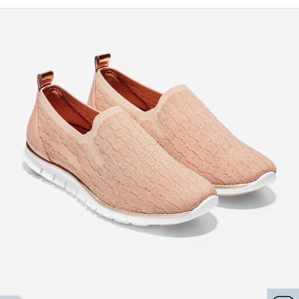 NIB Cole Haan Zerogrand Slip On Sneakers Sz 6 Rose